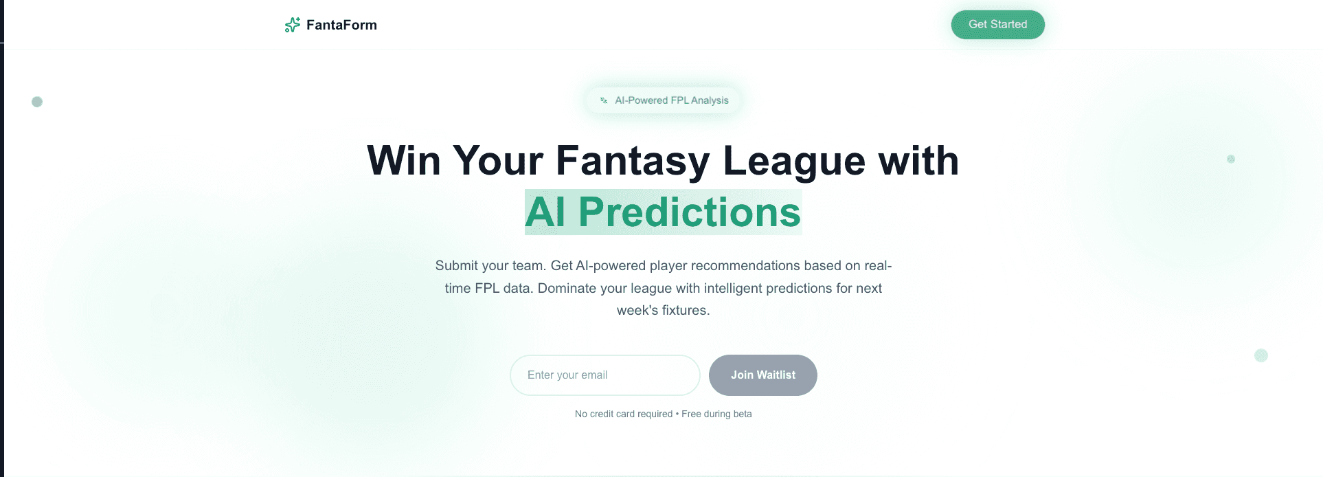 Fantaform screenshot