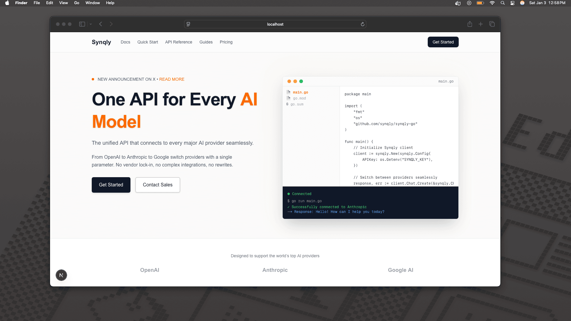 Synqly screenshot