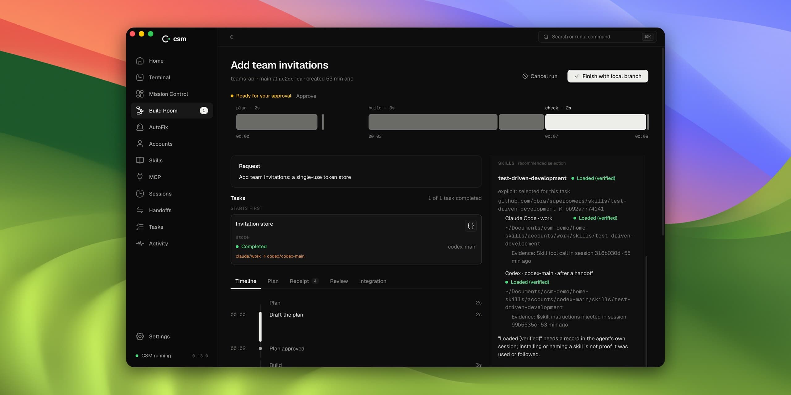 CSM screenshot