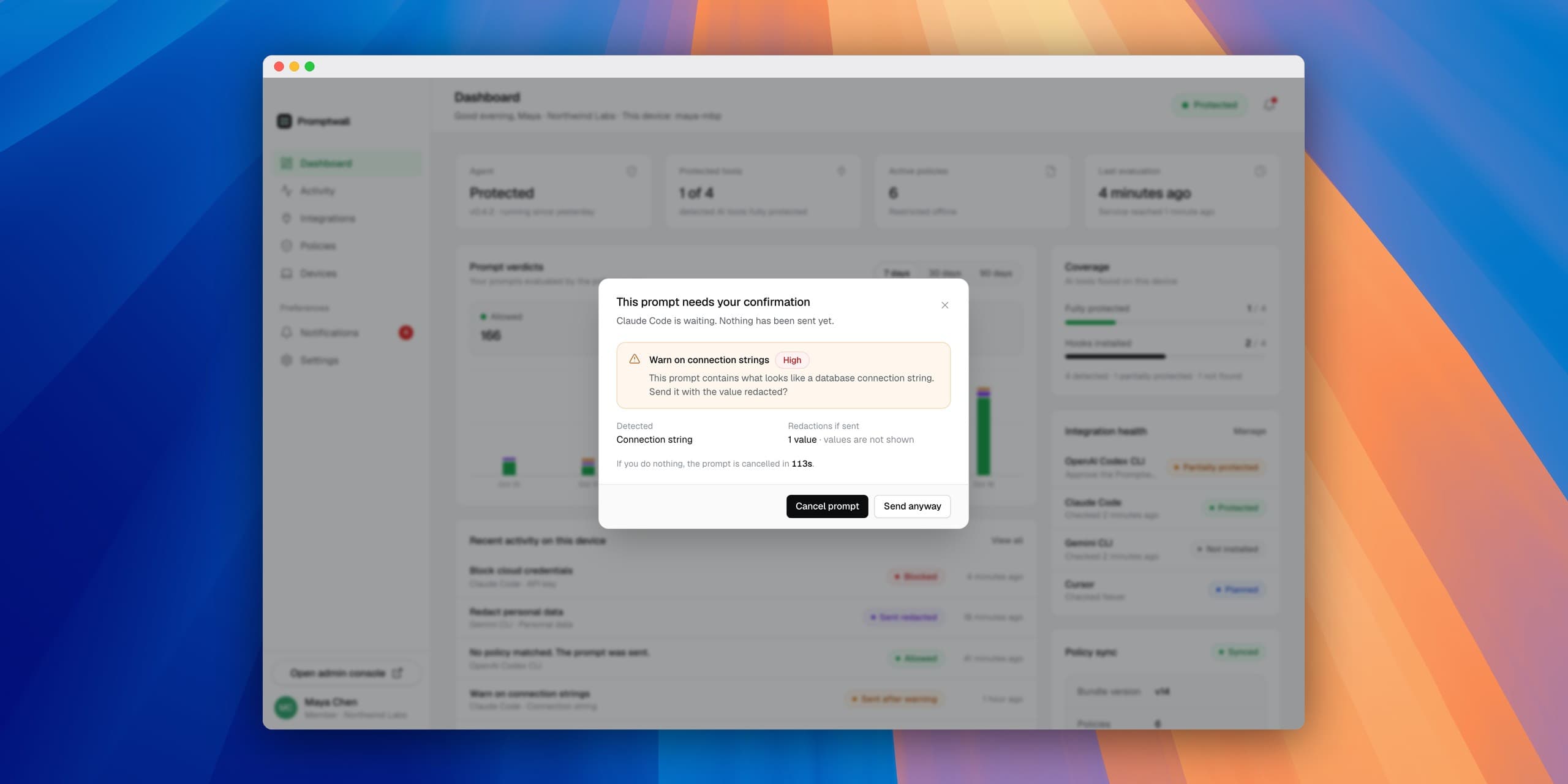 Promptwall screenshot